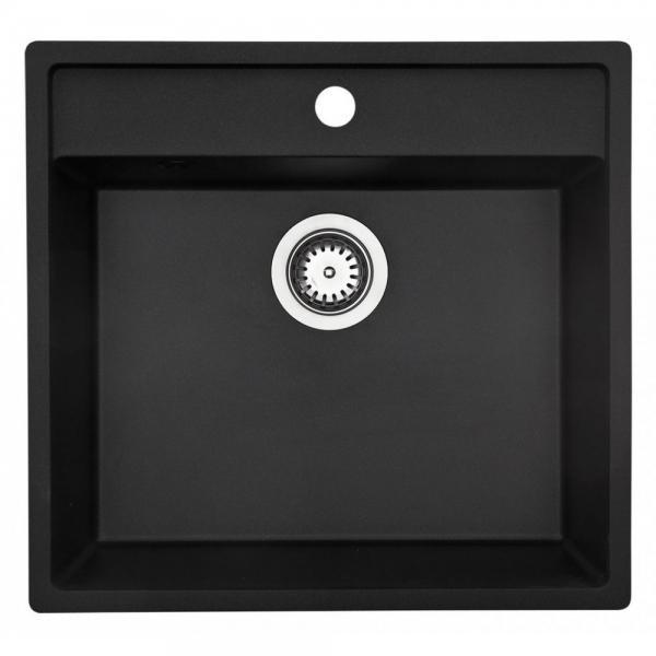 Lavabo Jupiter 60 kompositvask - Antracit-sort/krom Lavabo Jupiter 60 kompositvask - Antracit-sort/krom