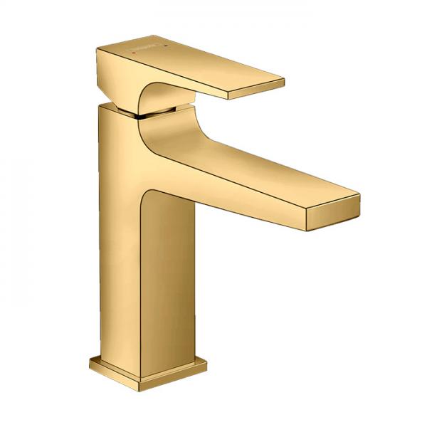 hansgrohe Metropol 110 håndvaskarmatur m/push-open bundventil - Poleret guldoptik