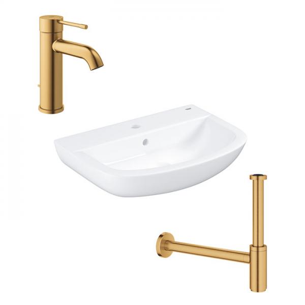 Grohe Essence & Bau håndvaskpakke - Børstet Cool Sunrise