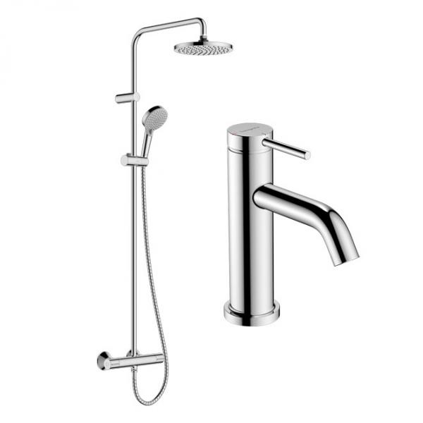 hansgrohe Tecturis & Vernis Blend pakke til badeværelse - Krom hansgrohe Tecturis & Vernis Blend pakke til badeværelse - Krom