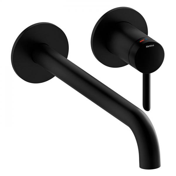 Damixa Iris håndvaskarmatur til indbygning m/Koldstart - 250 mm - Mat sort Damixa Iris håndvaskarmatur til indbygning m/Koldstart - 250 mm - Mat sort