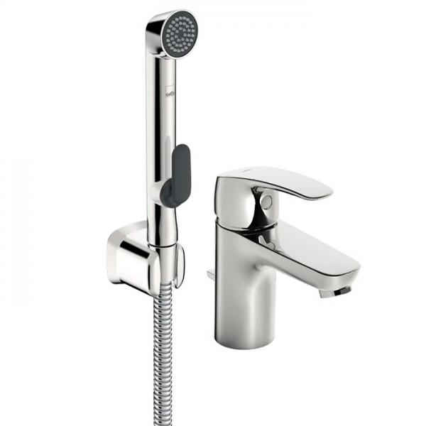 Oras Safira 1008F håndvaskarmatur m/Bidetta håndbruser og løft-op ventil - Krom