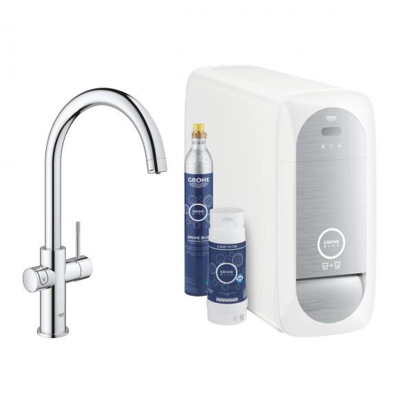Grohe Blue Home køkkenbatteri m/C-tud - Krom Grohe Blue Home køkkenbatteri m/C-tud - Krom