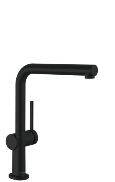 Hansgrohe Talis M54 køkkenarmatur m/L-tud, udtræk og Eco - Mat sort Hansgrohe Talis M54 køkkenarmatur m/L-tud, udtræk og Eco - Mat sort