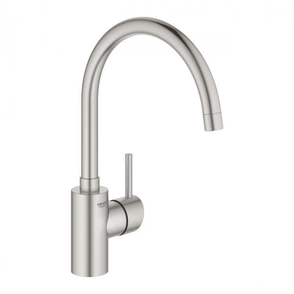 Grohe NEW Concetto køkkenarmatur m/C-tud - Supersteel Grohe NEW Concetto køkkenarmatur m/C-tud - Supersteel