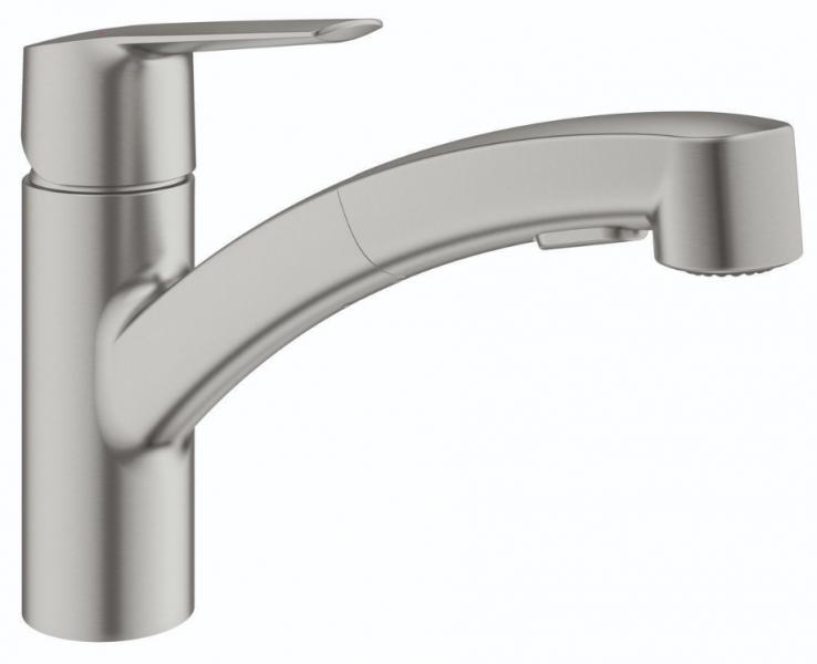 Grohe Start køkkenarmatur m/udtræksbruser - Supersteel Grohe Start køkkenarmatur m/udtræksbruser - Supersteel