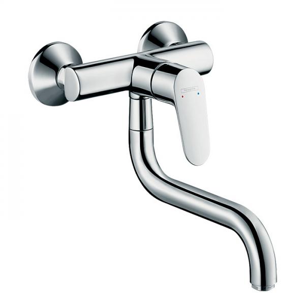 hansgrohe Focus M41 køkkenarmatur t/væg - Med svingtud