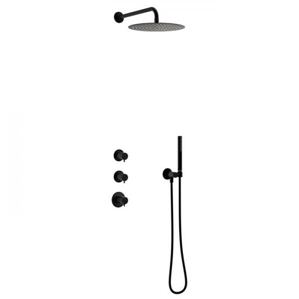 Damixa Iris XS 1 300 brusesæt til indbygning - Mat sort