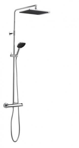 Damixa Slate 4 brusesystem - Krom/sort