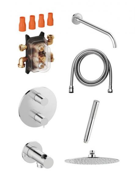 Damixa Silhouet komplet brusesystem til indbygning - Krom Damixa Silhouet komplet brusesystem til indbygning - Krom