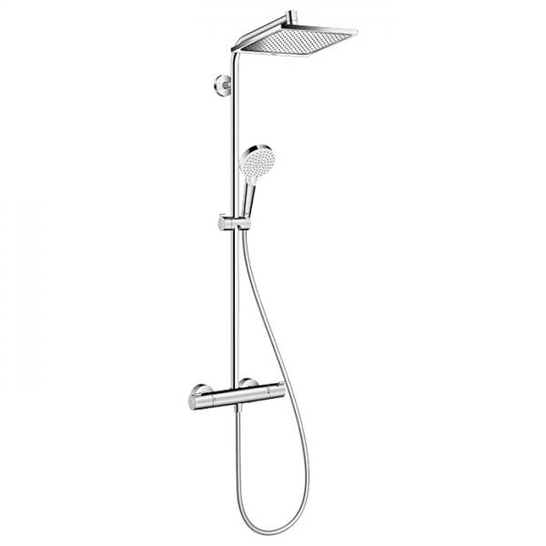 hansgrohe Crometta E 240 Showerpipe m/Ecosmart 1jet - Krom