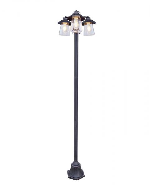 Lutec Tradition Cate udendørs standerlampe m/3 pærer - Mat rust