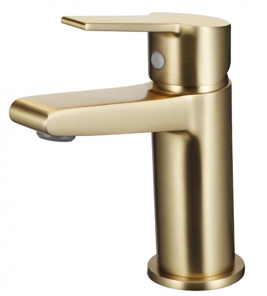 Nortiq håndvaskarmatur U/bundventil - Børstet messing Nortiq håndvaskarmatur U/bundventil - Børstet messing