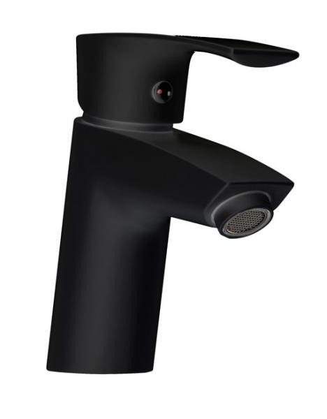 Nortiq Seattle håndvaskarmatur m/bundventil - Mat Sort Nortiq Seattle håndvaskarmatur m/bundventil - Mat Sort