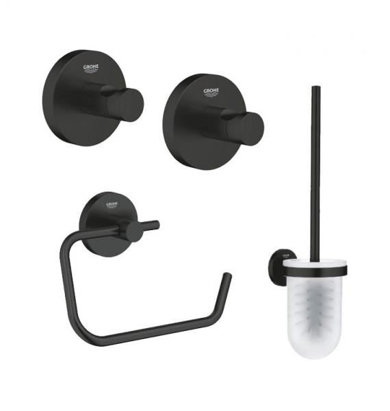 Grohe Start tilbehør til bad - Mat sort Grohe Start tilbehør til bad - Mat sort