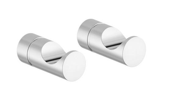 Damixa Silhouet håndklædekrog - 2 styk - Krom Damixa Silhouet håndklædekrog - 2 styk - Krom