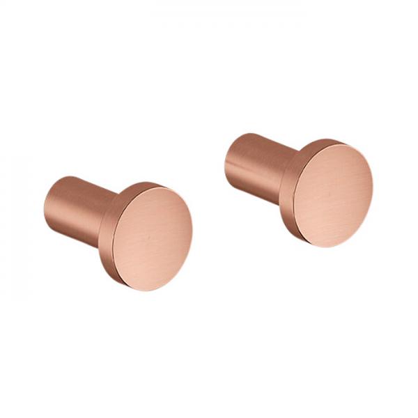 Damixa Zen håndklædekrog 2 stk. - Børstet kobber