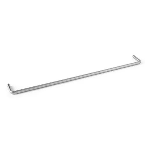 d line h&aring;ndkl&aelig;destang 650mm - B&oslash;rstet rustfrit st&aring;l