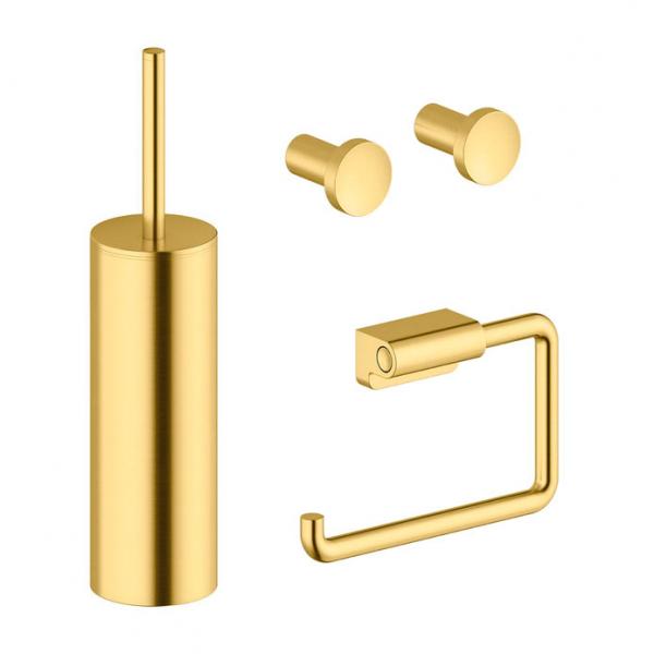 Damixa Zen tilbehørspakke til badeværelset - Børstet messing Damixa Zen tilbehørspakke til badeværelset - Børstet messing