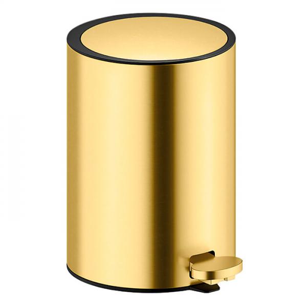 Damixa Zen toiletspand m/pedal og SoftClose 3l - Børstet messing