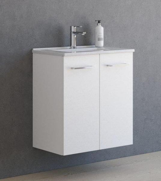 Dansani Mido+ 60 MINI møbelpakke m/Amber vask - Mat hvid Dansani Mido+ 60 MINI møbelpakke m/Amber vask - Mat hvid