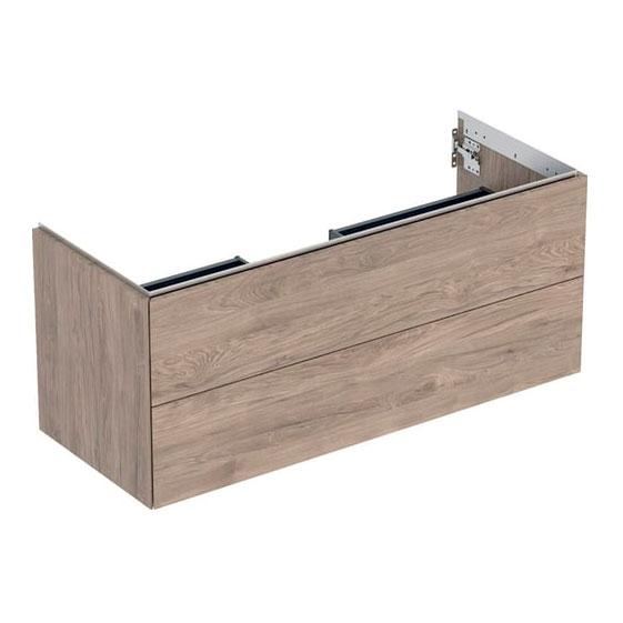 Geberit One 120 vaskeskab m/skuffer - Nøddetræ