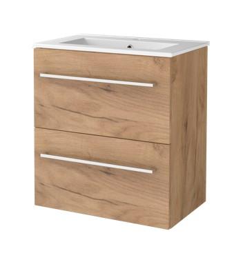 Sanibell Basicline mini møbelsæt 60 m/greb - Whiskey eg Sanibell Basicline mini møbelsæt 60 m/greb - Whiskey eg