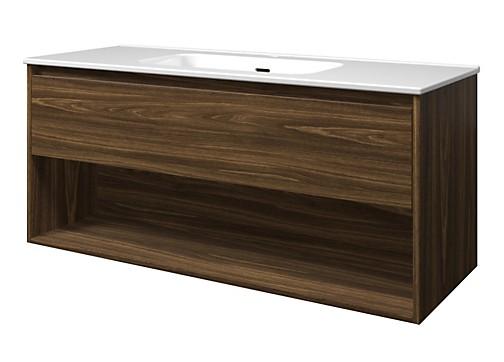 Sanibell Proline møbelsæt 120 m/integrerede greb og åben hylde - Cabana eg Sanibell Proline møbelsæt 120 m/integrerede greb og åben hylde - Cabana eg