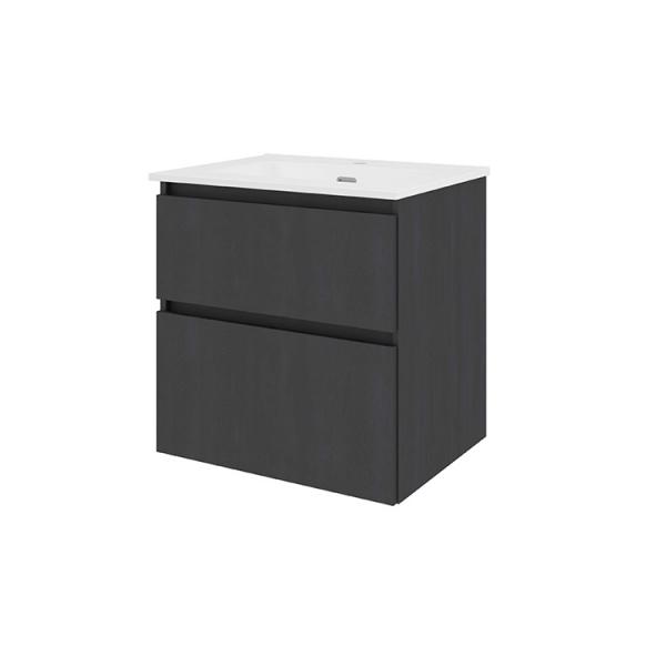 Sanibell Proline 60 møbelsæt m/2 asymmetriske skuffer - Sort eg Sanibell Proline 60 møbelsæt m/2 asymmetriske skuffer - Sort eg