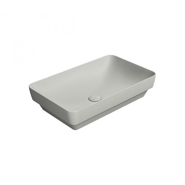 GSI Pura 60 fritstående bowlevask - Firkantet - Uden overløb - Cenere GSI Pura 60 fritstående bowlevask - Firkantet - Uden overløb - Cenere