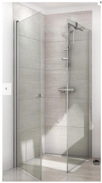 Dansani Match A+D 90x90 brusehjørne - Klar glas/matkrom Dansani Match A+D 90x90 brusehjørne - Klar glas/matkrom