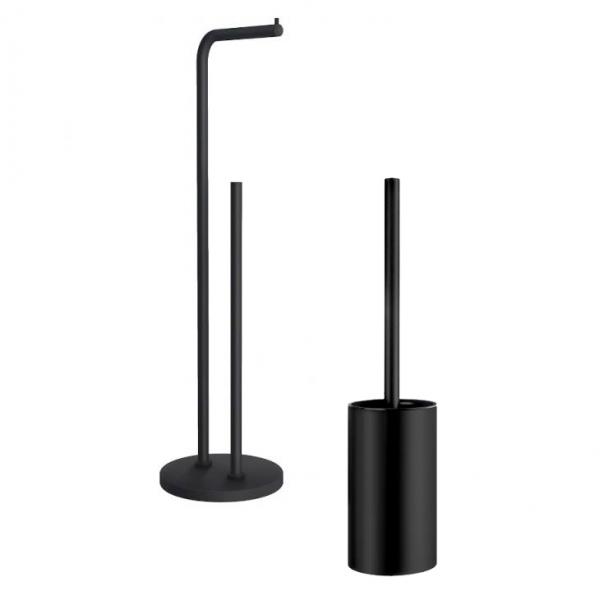 Beslagsboden tilbehørspakke til toilet t/gulv - Sort Beslagsboden tilbehørspakke til toilet t/gulv - Sort