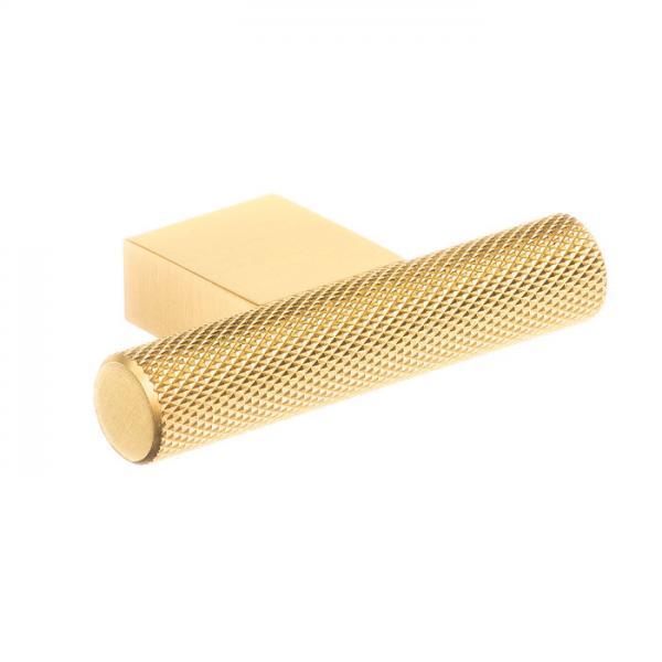 Beslagsboden B410 møbelknop m/crystal cut - Børstet messing Beslagsboden B410 møbelknop m/crystal cut - Børstet messing