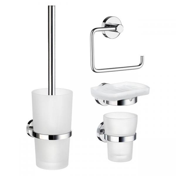 Smedbo Home tilbehørspakke til bad t/væg - Krom Smedbo Home tilbehørspakke til bad t/væg - Krom