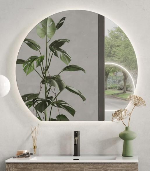 Strømberg semi rundt spejl 120 x 110 cm Strømberg semi rundt spejl 120 x 110 cm