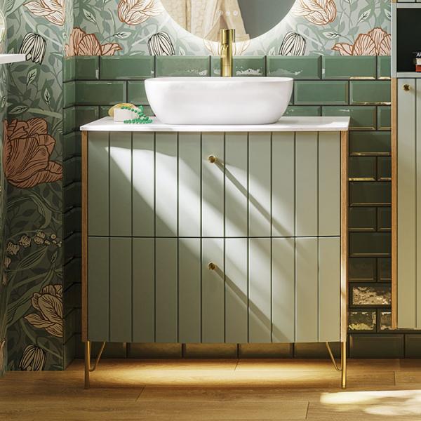 Dansani Luna Vintage 80 møbelsæt m/Stadium vask og riller - Natur eg/valgfri farve Dansani Luna Vintage 80 møbelsæt m/Stadium vask og riller - Natur eg/valgfri farve