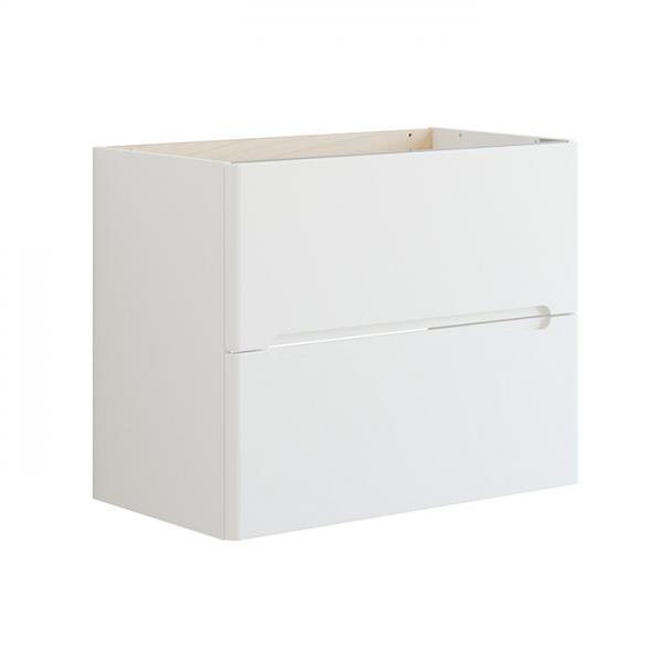 Dansani Luna Vintage 80 vaskeskab m/skuffer og integreret greb - Hvid mat