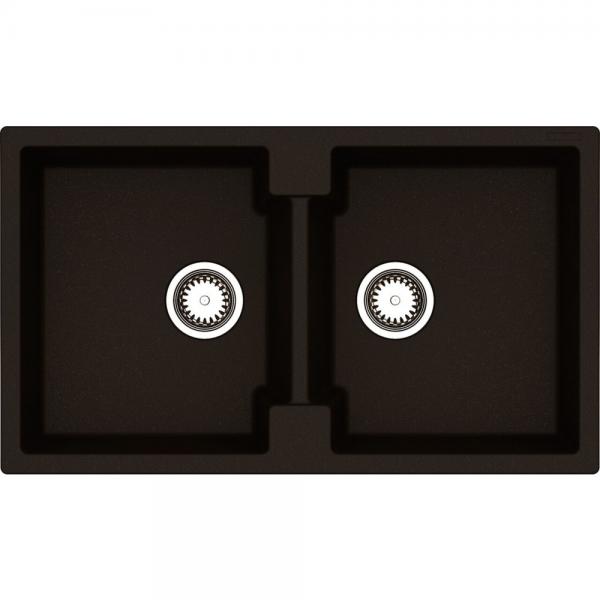 Lavabo Amsterdam 20 kompositvask - Antracit/krom Lavabo Amsterdam 20 kompositvask - Antracit/krom