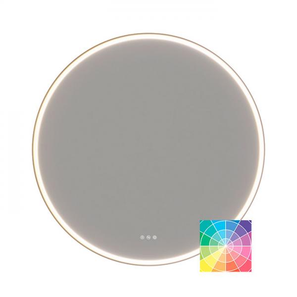 Dansani Hoop rundt spejl m/lys og lysstyring Ø94,3 - Valgfri rammefarve