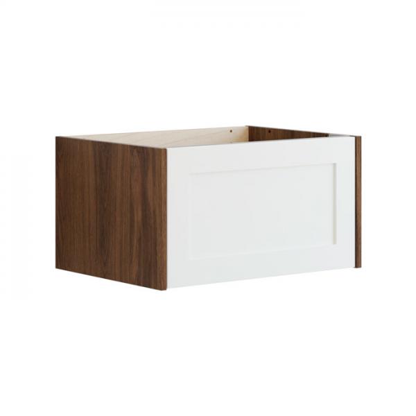 Dansani Luna Classic 60 underskab m/skuffe og rammefront - Brun eg/hvid mat Dansani Luna Classic 60 underskab m/skuffe og rammefront - Brun eg/hvid mat