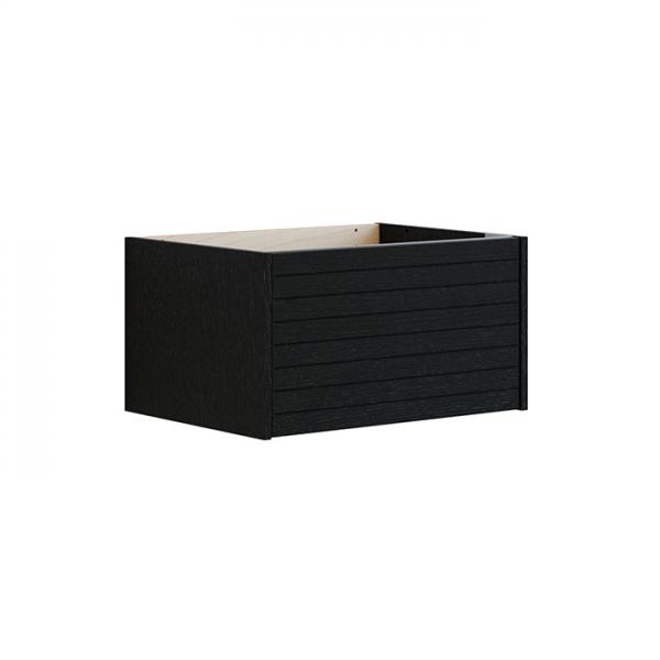 Dansani Luna Classic 60 sideskab m/skuffe og lameller - Eg noir Dansani Luna Classic 60 sideskab m/skuffe og lameller - Eg noir