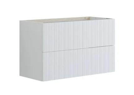 Dansani Luna vaskeskab 80x64 m/skuffer - Hvid mat/riflet Dansani Luna vaskeskab 80x64 m/skuffer - Hvid mat/riflet