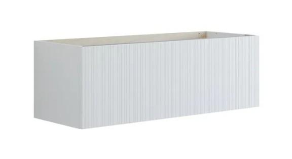 Dansani Luna vaskeskab 120x40 m/skuffer - Hvid mat/riflet