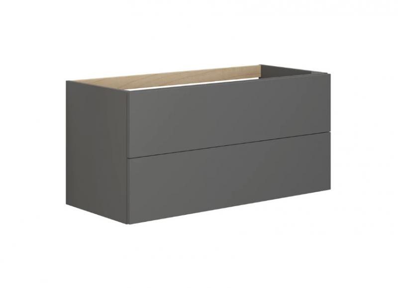 Dansani Luna vaskeskab 100x48 m/skuffer - Grå mat