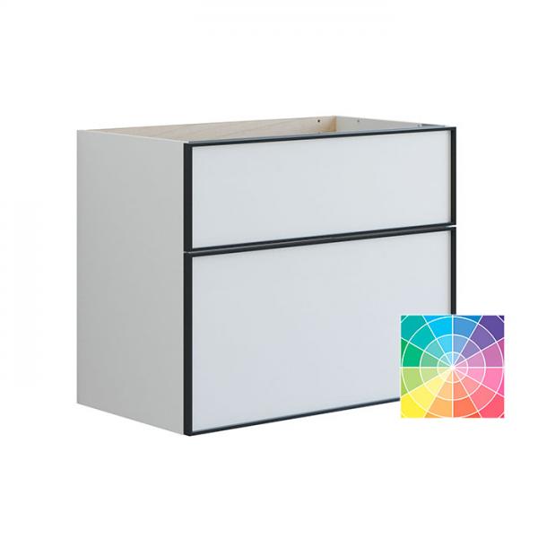 Dansani Luna Urban vaskeskab 80x64 m/skuffer - Valgfri farve/sort ramme Dansani Luna Urban vaskeskab 80x64 m/skuffer - Valgfri farve/sort ramme