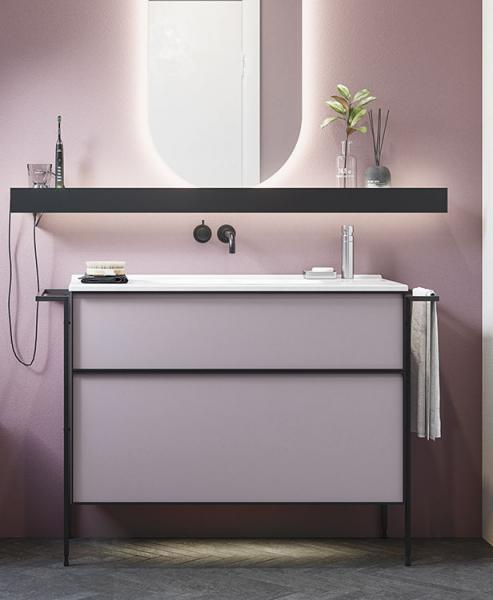 Dansani Luna Urban 100 møbelsæt m/Kantate vask og håndklædeholder - Høj - Valgfri farve/sort ramme Dansani Luna Urban 100 møbelsæt m/Kantate vask og håndklædeholder - Høj - Valgfri farve/sort ramme