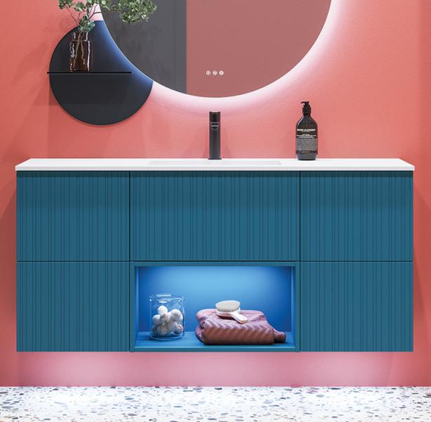 Dansani YOU Urban 140 møbelsæt m/Minore vask - Riflet, valgfri farve Dansani YOU Urban 140 møbelsæt m/Minore vask - Riflet, valgfri farve