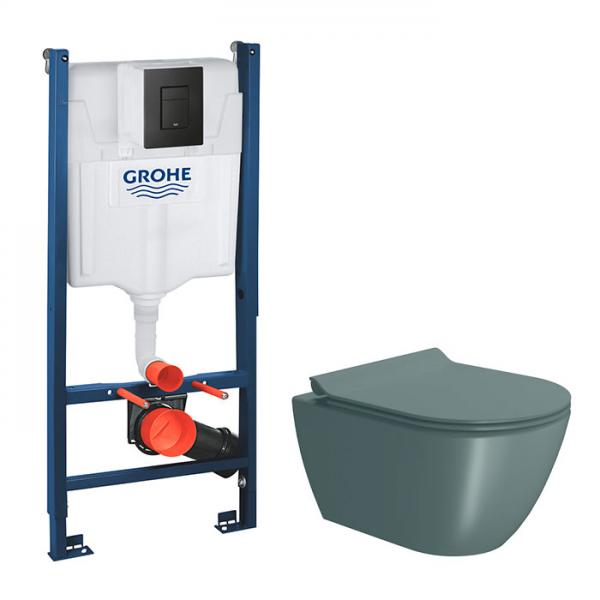 GSI Pura Agave 50 toiletpakke inkl. sæde m. softclose, cisterne og mat sort betjening GSI Pura Agave 50 toiletpakke inkl. sæde m. softclose, cisterne og mat sort betjening