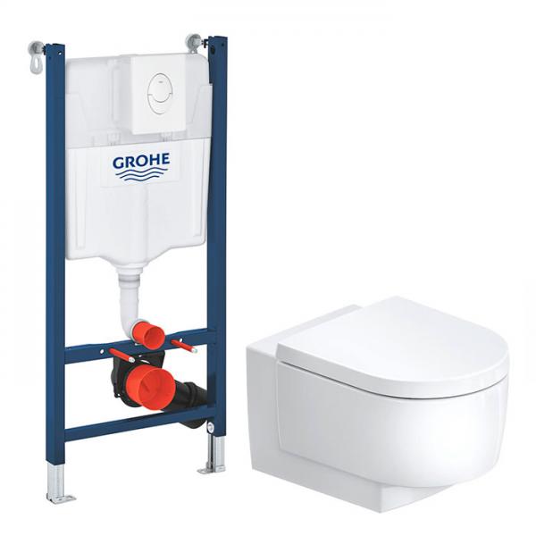 Duravit Balcoon DuraShield toiletpakke m/s&aelig;de, cisterne og betjening i hvid