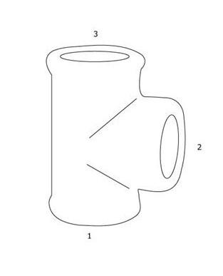 GF Galvaniseret T-stykke - Muffe/Nippel - 1/2"